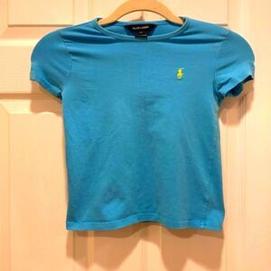 Ralph Lauren t-shirt, Kids sz 6x. Blue.